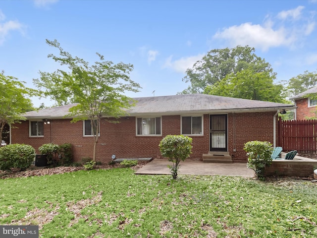 3807 24th Ave, Temple Hills, MD 20748 - rear view of house featuring a patio, brick siding, and entry steps