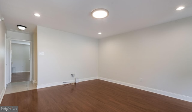 3119 Comly Rd, Philadelphia, PA 19154 - spare room with baseboards, wood finished floors, and recessed lighting