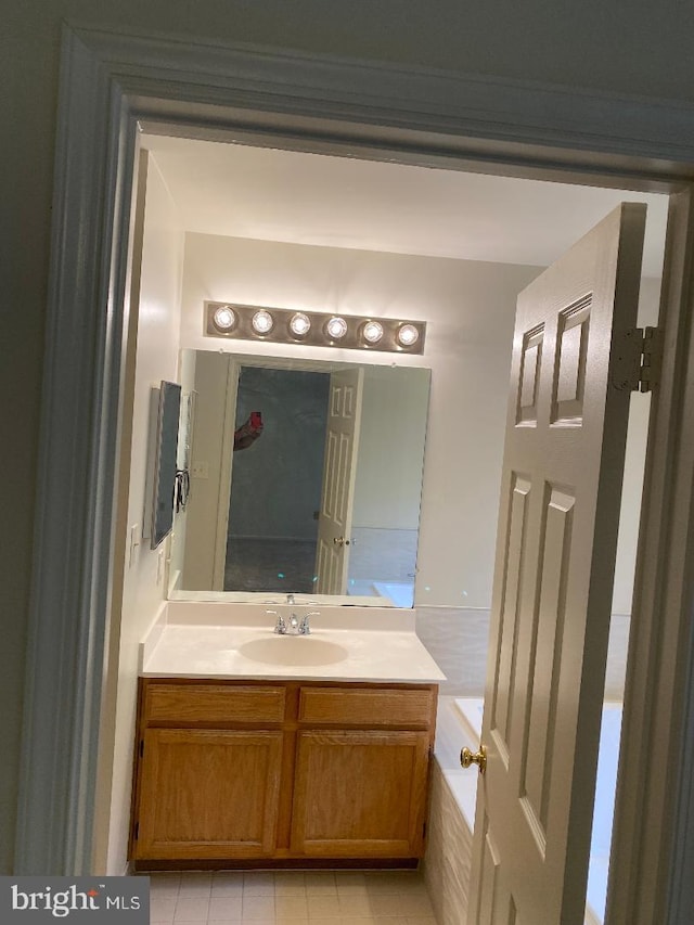 3299 Corcyra Ct, Woodbridge, VA 22192 - bathroom featuring vanity and tile patterned flooring