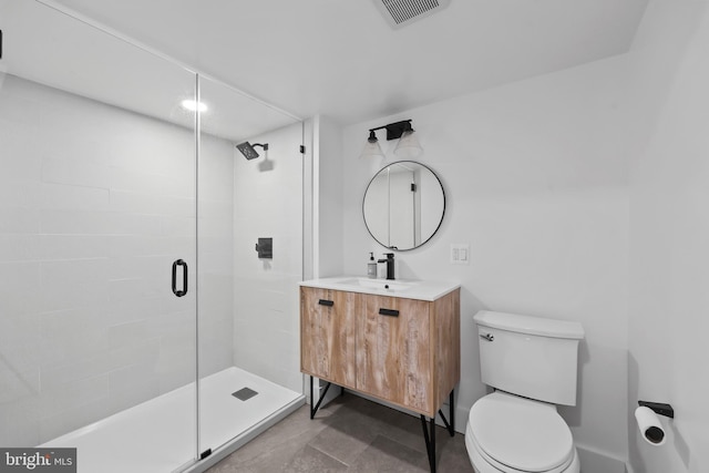 2201 Burgee Ct, Reston, VA 20191 - bathroom with a shower stall, toilet, and vanity