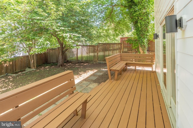 5312 Baltimore Ave, Chevy Chase, MD 20815 - wooden terrace featuring a fenced backyard