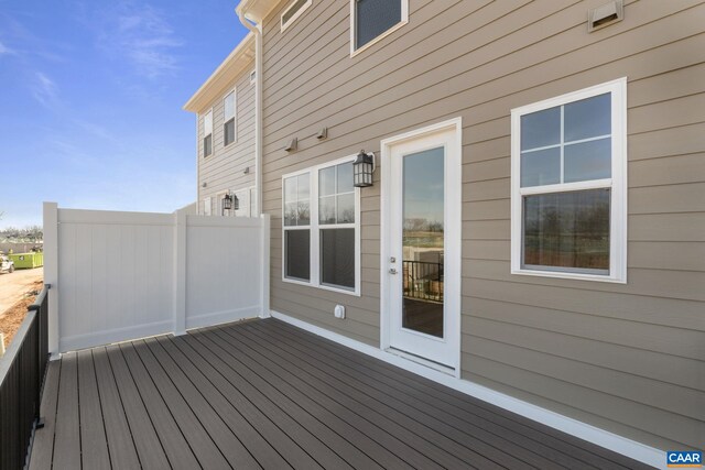770 Park Ridge Dr, Crozet, VA 22932 - view of wooden terrace