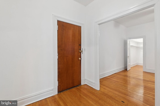 1514 17th St NW Unit 114, Washington, DC 20036 - entryway with light wood-style floors and baseboards