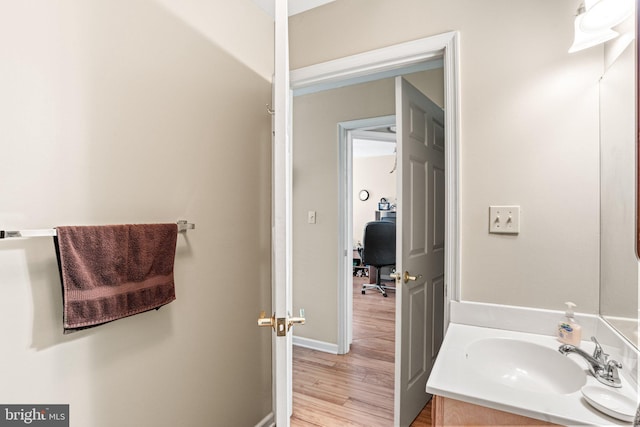 4 Hagarman Dr Unit 4, York, PA 17408 - bathroom featuring vanity, wood finished floors, and baseboards