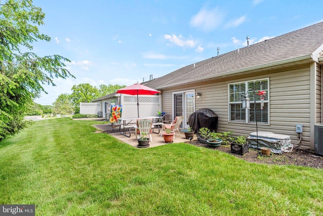 4 Hagarman Dr Unit 4, York, PA 17408 - view of grassy yard featuring a patio area and central AC