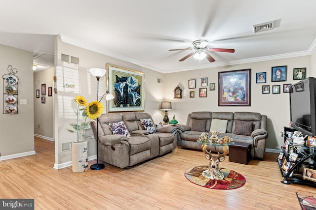 4 Hagarman Dr Unit 4, York, PA 17408 - living room with ceiling fan, wood finished floors, crown molding, and baseboards