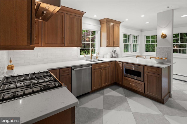 14 Willow Rd, Lawrenceville, NJ 08648 - kitchen with dishwasher, a sink, extractor fan, healthy amount of natural light, and recessed lighting