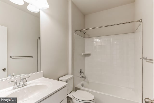 33841 Joel Ln, Lewes, DE 19958 - bathroom with vanity, toilet, and shower / washtub combination
