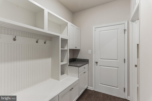 33841 Joel Ln, Lewes, DE 19958 - mudroom featuring dark wood-type flooring and baseboards