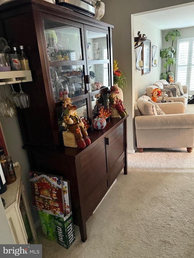 5431 Plymouth Meadows Ct, Fairfax, VA 22032 - living room with carpet flooring