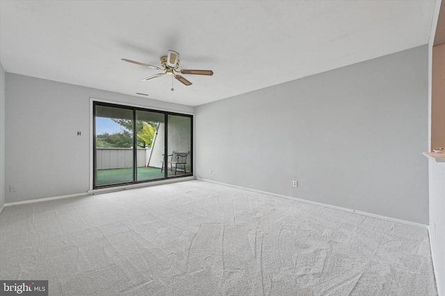 289 Summit House Unit 289, West Chester, PA 19382 - unfurnished room with ceiling fan, carpet flooring, and baseboards