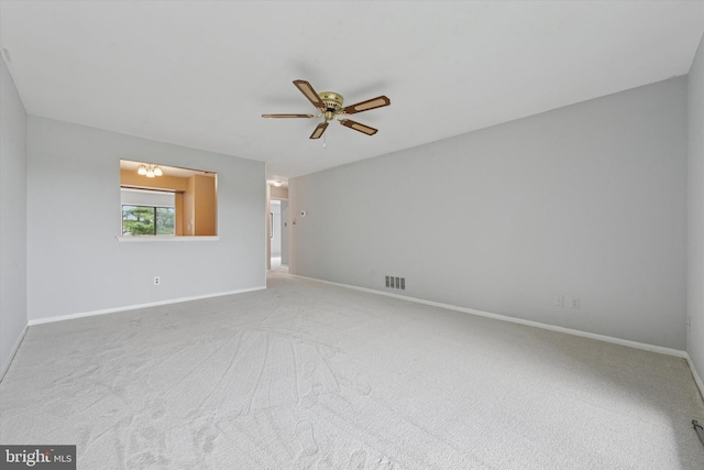 289 Summit House Unit 289, West Chester, PA 19382 - unfurnished room featuring a ceiling fan, baseboards, and carpet