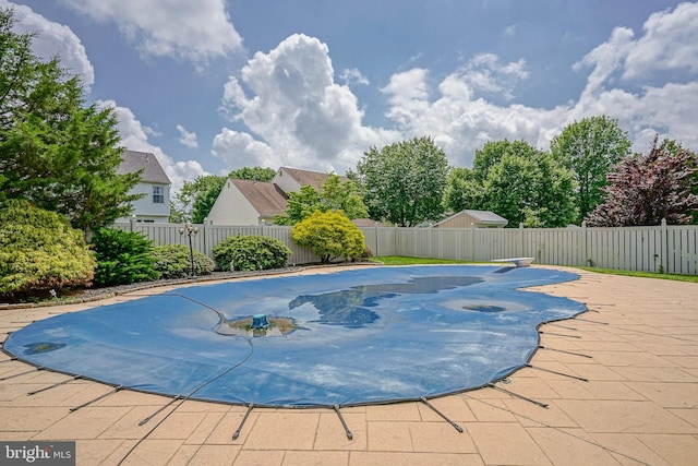 618 Walden Way, Lumberton, NJ 08048 - view of pool featuring a fenced backyard, a patio, and a diving board