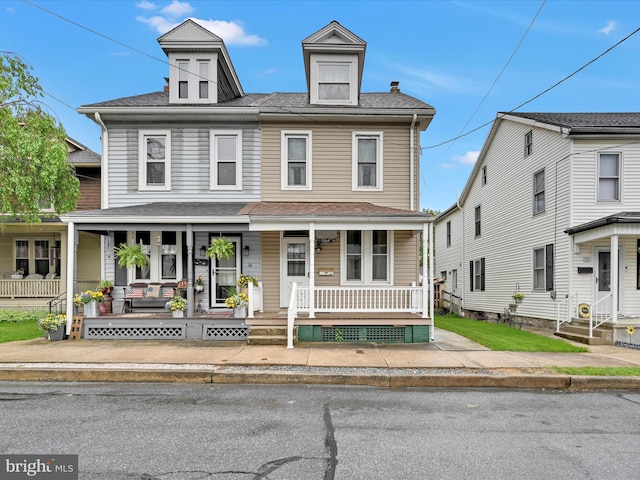 16 W Maple Ave, Myerstown, PA 17067 - multi unit property with covered porch and roof with shingles
