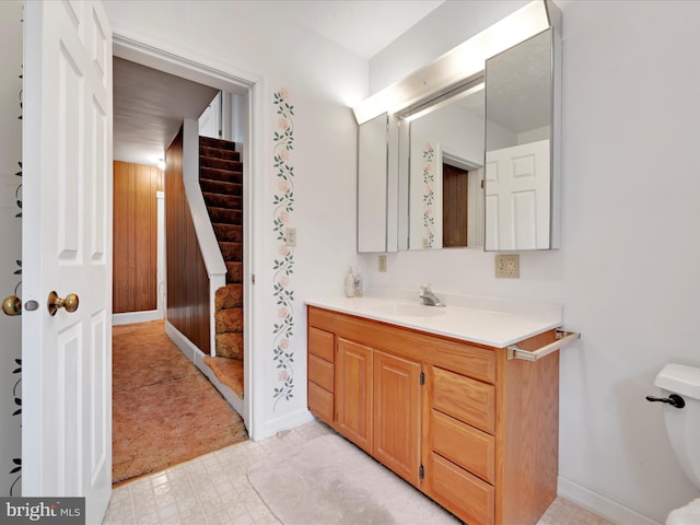 16 W Maple Ave, Myerstown, PA 17067 - bathroom featuring vanity, baseboards, and toilet