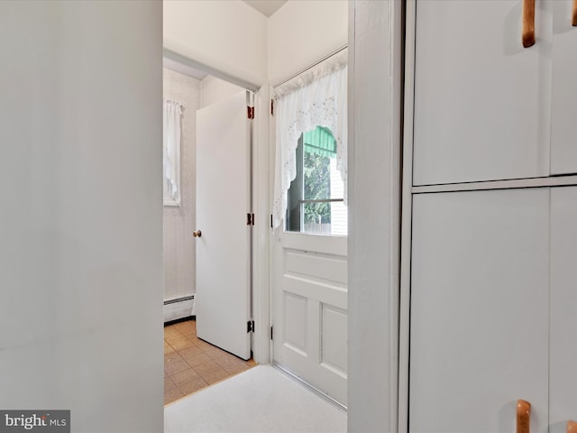 16 W Maple Ave, Myerstown, PA 17067 - foyer with a baseboard radiator and light flooring