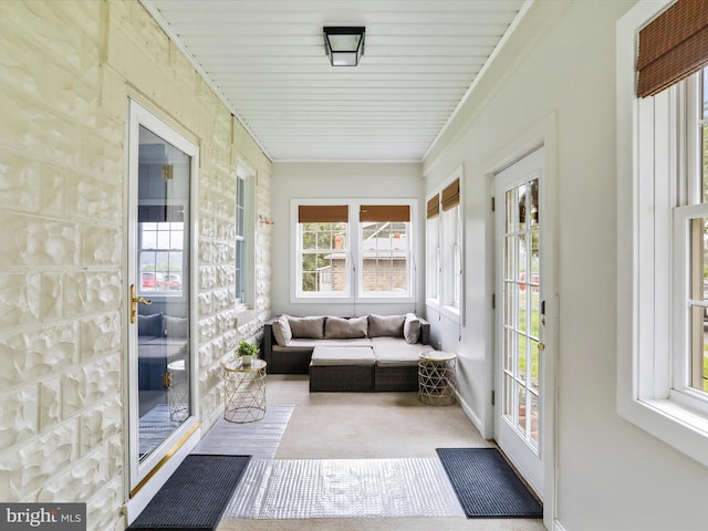 619 Lynn St, Cumberland, MD 21502 - sunroom / solarium with french doors, carpet, and baseboards