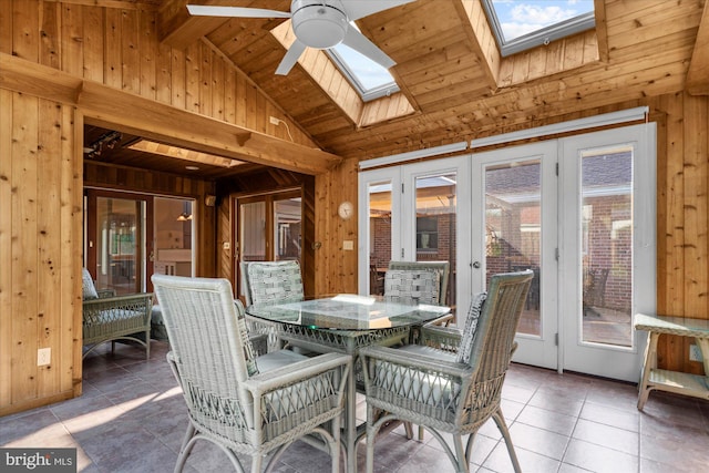 464 E Walnut St, Kutztown, PA 19530 - sunroom / solarium with a skylight, french doors, and plenty of natural light