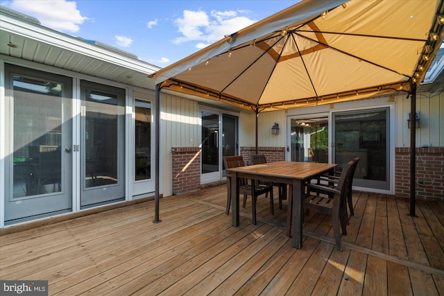 464 E Walnut St, Kutztown, PA 19530 - deck with outdoor dining space and a gazebo