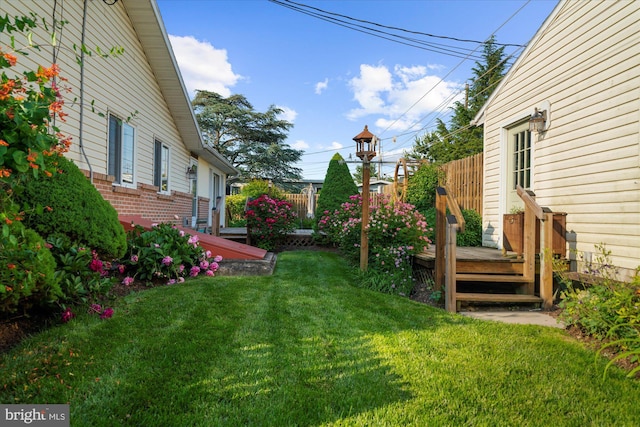 464 E Walnut St, Kutztown, PA 19530 - view of grassy yard with a deck