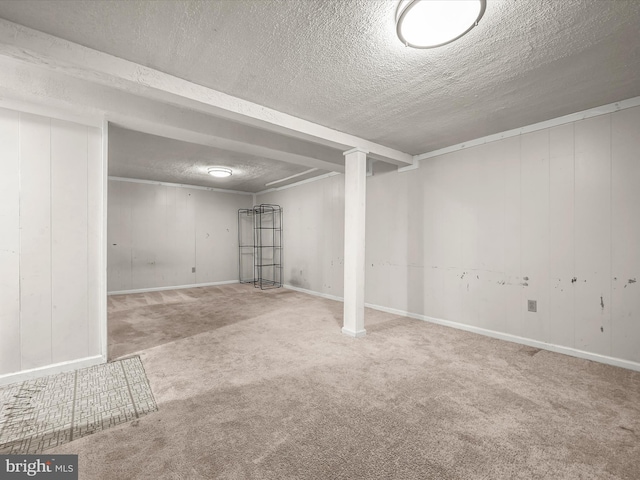 6290 Pinyon Pine Ct, Eldersburg, MD 21784 - finished basement featuring a textured ceiling and carpet floors