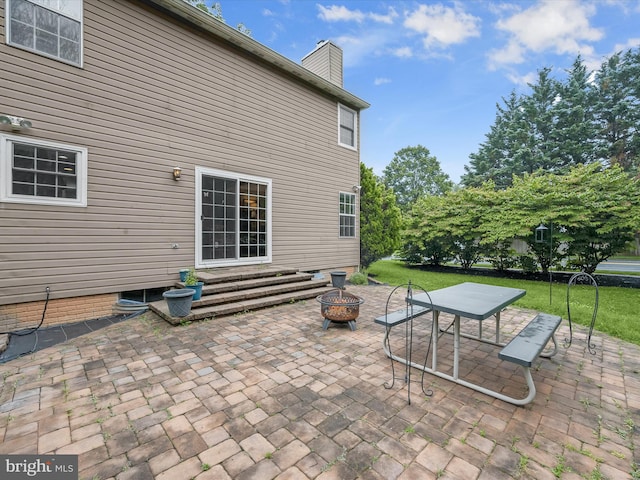 6290 Pinyon Pine Ct, Eldersburg, MD 21784 - view of patio / terrace with a fire pit