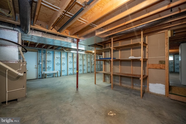 386 Marlin Savage Rd, Accident, MD 21520 - unfinished basement with heating unit