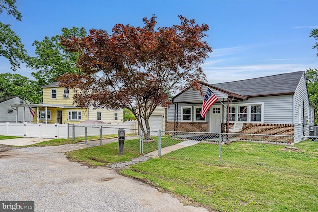 10 Taxi Way, Baltimore, MD 21220 - view of front of house featuring brick siding, a gate, a garage, and roof with shingles