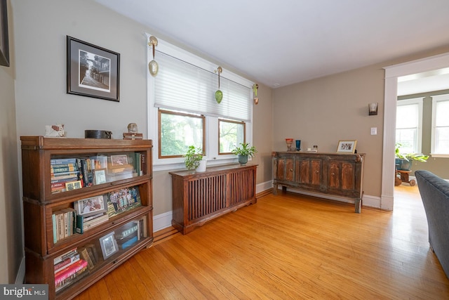 8317 High School Rd, Elkins Park, PA 19027 - sitting room featuring wood finished floors and healthy amount of natural light