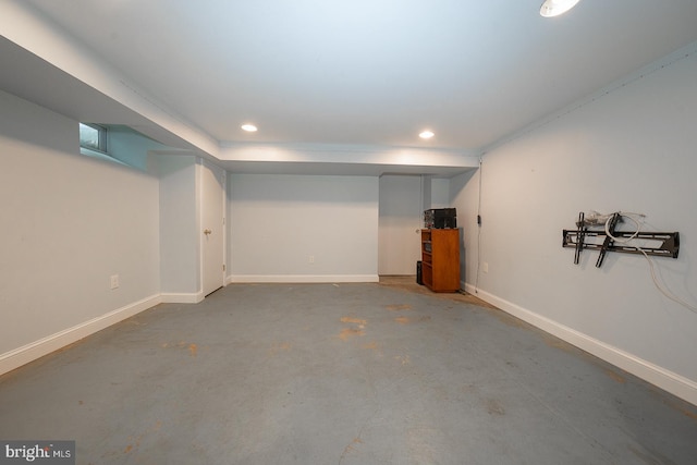 8317 High School Rd, Elkins Park, PA 19027 - finished below grade area with recessed lighting