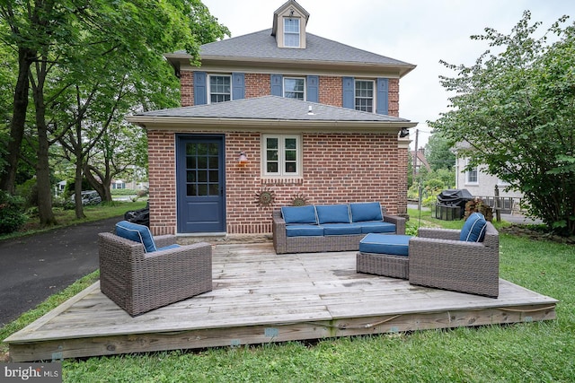 8317 High School Rd, Elkins Park, PA 19027 - deck with outdoor lounge area