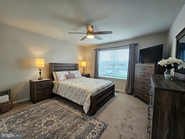 529 Birchwood Dr, Salisbury, MD 21804 - carpeted bedroom featuring baseboards and a ceiling fan