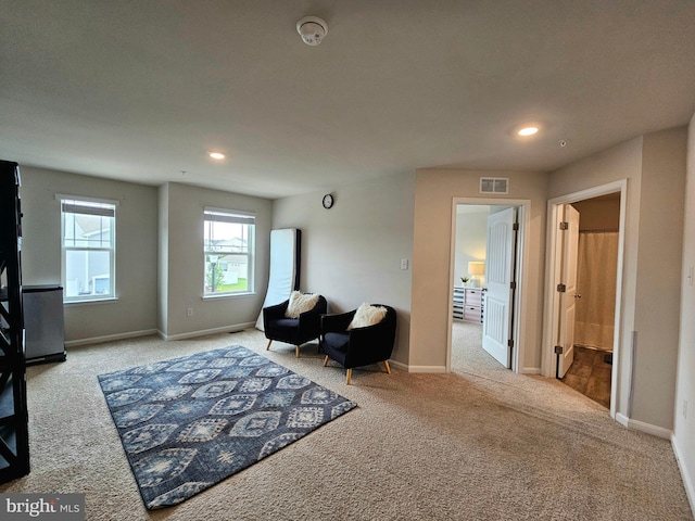 529 Birchwood Dr, Salisbury, MD 21804 - sitting room with carpet, recessed lighting, and baseboards