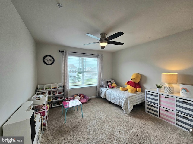 529 Birchwood Dr, Salisbury, MD 21804 - carpeted bedroom featuring ceiling fan and baseboards