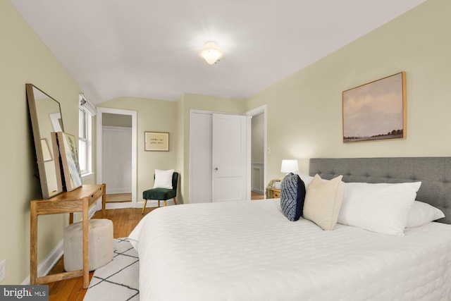 7307 15th Ave, Takoma Park, MD 20912 - bedroom with wood finished floors and lofted ceiling