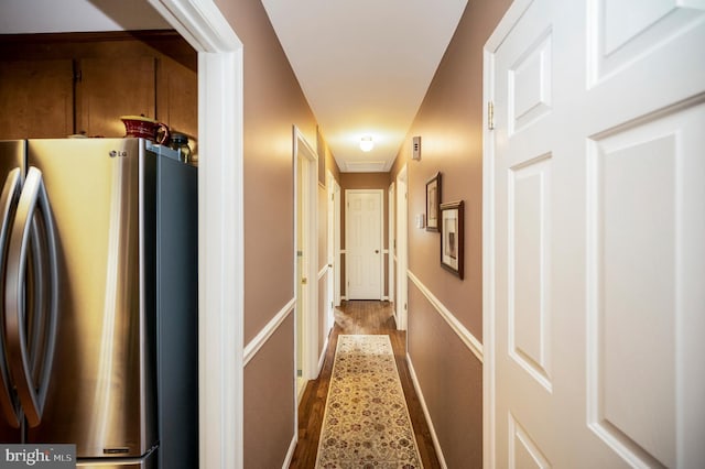 806 Edwards Dr, Fredericksburg, VA 22405 - corridor featuring wood finished floors and baseboards