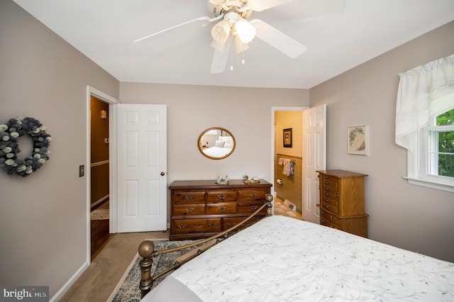 806 Edwards Dr, Fredericksburg, VA 22405 - carpeted bedroom with baseboards and ceiling fan