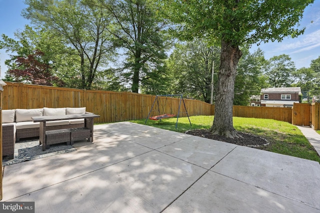 1615 Webster St NE, Washington, DC 20017 - view of patio featuring outdoor lounge area and a playground