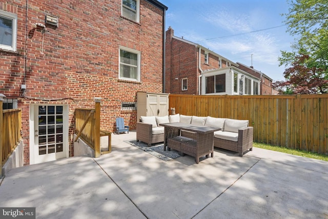 1615 Webster St NE, Washington, DC 20017 - view of patio / terrace featuring outdoor lounge area