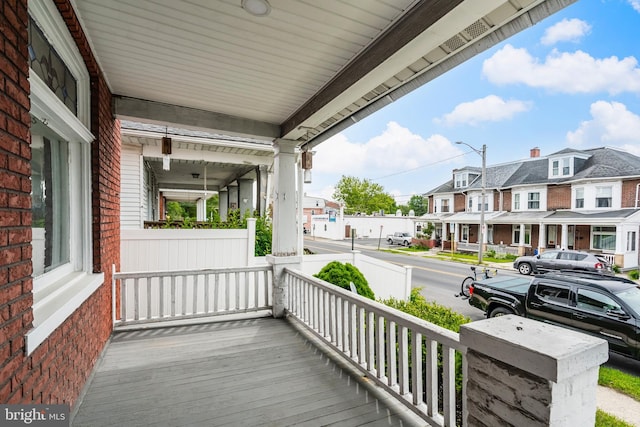 1926 W Broad St, Bethlehem, PA 18018 - wooden porch featuring a residential view