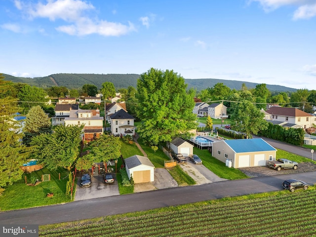 215 W Main St, Newmanstown, PA 17073 - aerial view of residential area featuring mountains