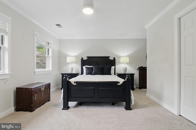 1367 Cedar Ave, Annapolis, MD 21403 - carpeted bedroom featuring ornamental molding and baseboards