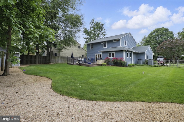 1367 Cedar Ave, Annapolis, MD 21403 - back of house with a deck