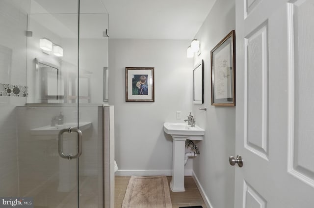 1367 Cedar Ave, Annapolis, MD 21403 - full bathroom with a shower stall, baseboards, and toilet