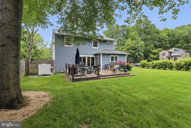 1367 Cedar Ave, Annapolis, MD 21403 - back of house with a deck