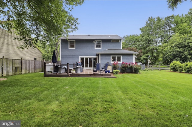 1367 Cedar Ave, Annapolis, MD 21403 - rear view of house featuring a wooden deck