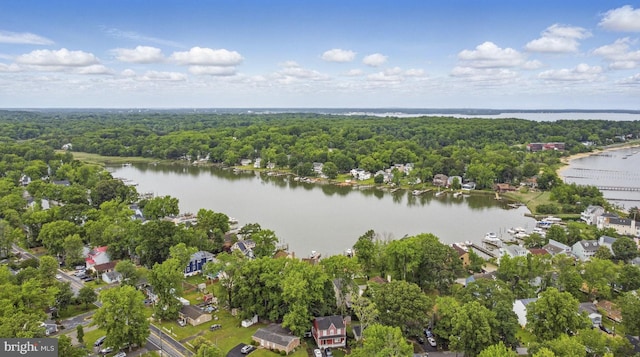 1367 Cedar Ave, Annapolis, MD 21403 - aerial view of a nearby body of water and a heavily wooded area