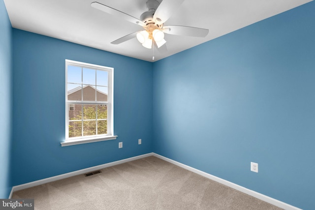 9778 Peace Springs Rdg, Laurel, MD 20723 - spare room with carpet and a ceiling fan