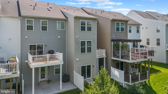 9778 Peace Springs Rdg, Laurel, MD 20723 - rear view of house with a patio