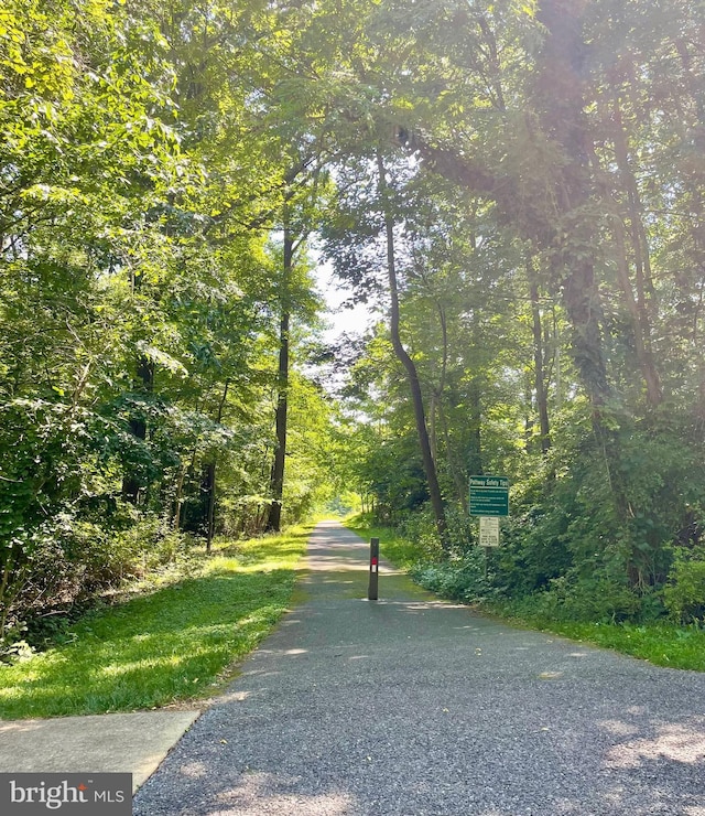 9778 Peace Springs Rdg, Laurel, MD 20723 - view of road with a wooded view